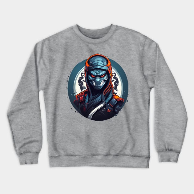 Venomous Stealth: The Ninja Cobra Chronicles Crewneck Sweatshirt by TK Fashion